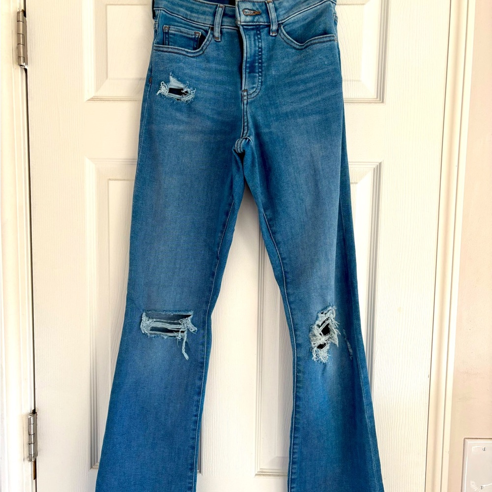 Size 0 Express, curvy boot high-rise Jean
